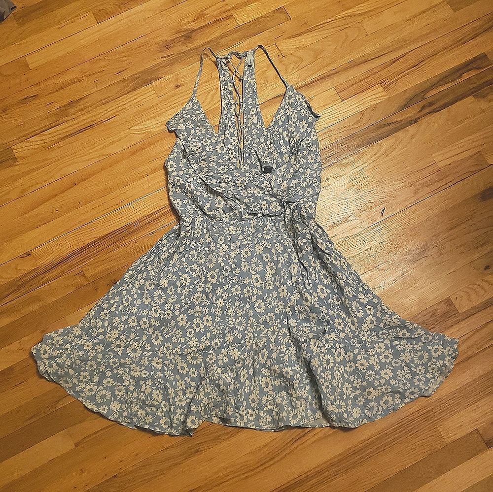 UO Kimchi Blue Floral Halter Style Mini Dress - Picture 2 of 11